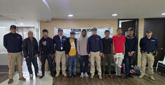 Captura de ladrones en Bogotá. Foto: Suministrada