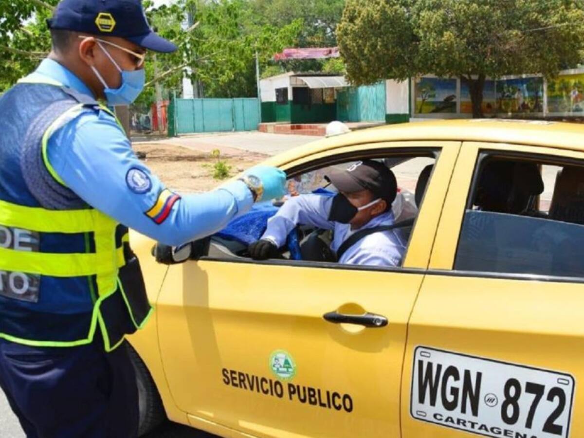 Nueva rotación de pico y placa para taxis en Cartagena
