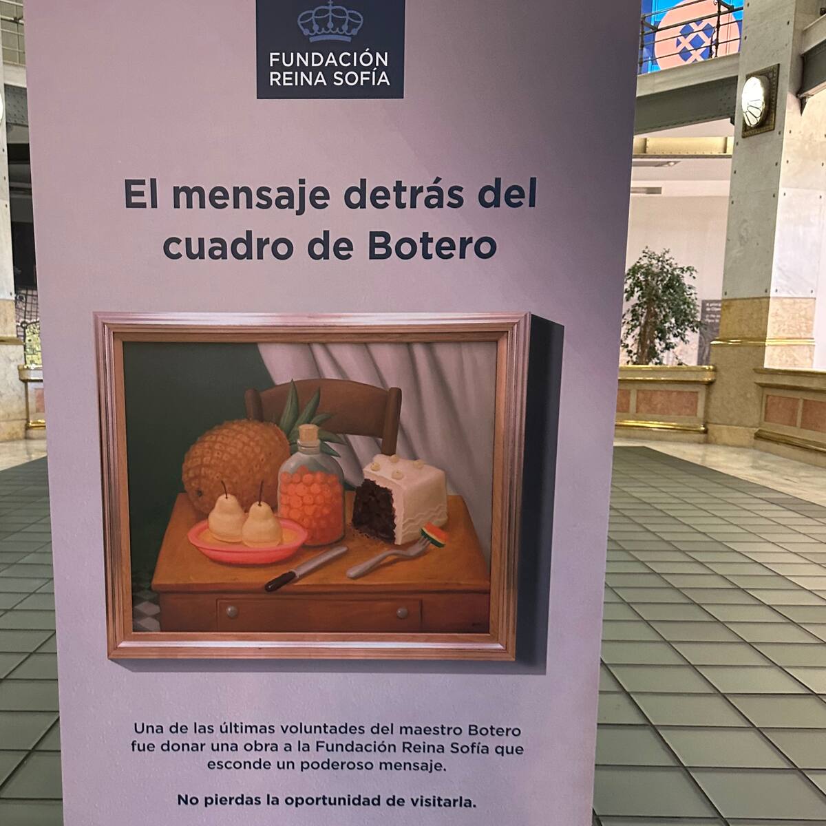 El mensaje detrás del cuadro de Botero en el Museo Fundación Reina Sofía en España