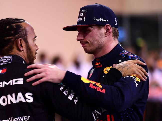 Lewis Hamilton y Max Verstappen 