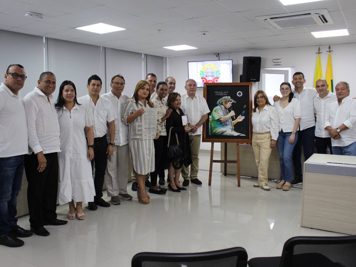 Asamblea de Bolívar rindió homenaje póstumo al maestro Adolfo Pacheco