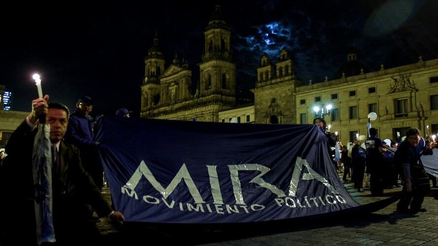 El partido Mira es el primero en inscribir las listas de candidatos al Congreso de la República. Foto: Colprensa
