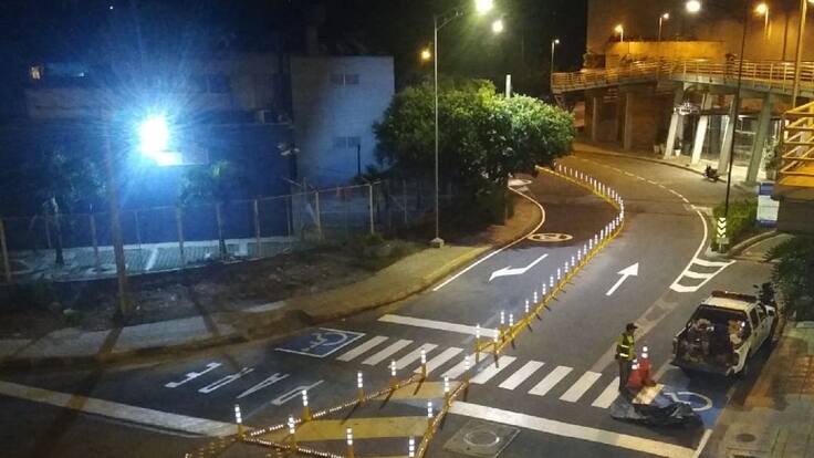 Habilitan doble sentido el corredor de entrada del C.C. Caracolí