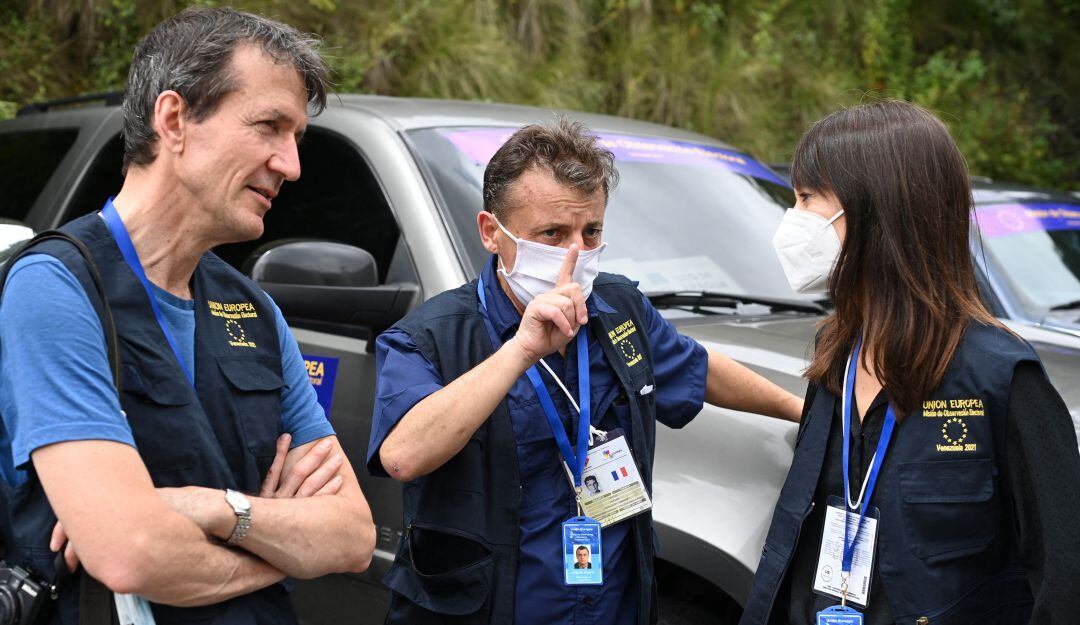 Miembros de la Misión de Observación Electoral de la Unión Europea en Venezuela.