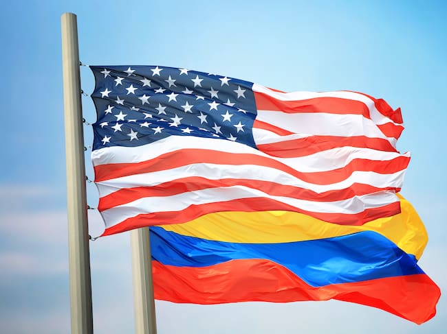 Banderas de Estados Unidos y Colombia, imagen de referencia - Getty Images