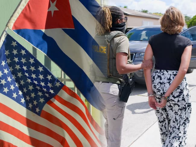 La autoridad migratoria estadounidense revocó la residencia estadounidense a Adys Lastres Morera tras su detención.
(Foto: Getty / Homeland Security / Caracol Radio)