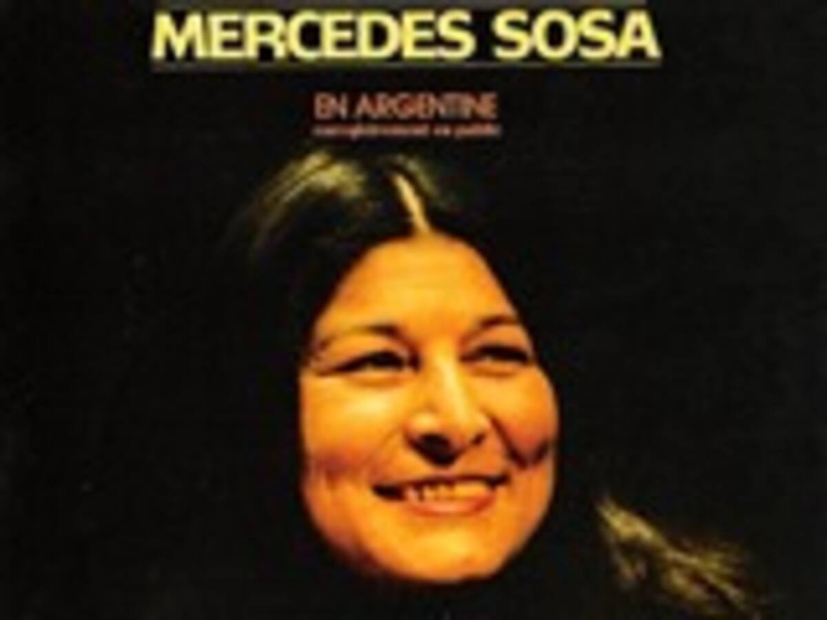 Llega Mercedes Sosa a los Grandes Especiales