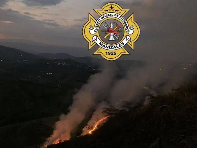 Incendio forestal en Manizales