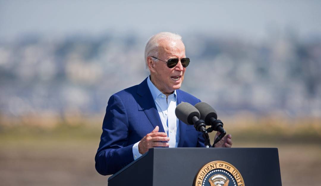 En un discurso sobre el cambio climático Biden dice por error que tiene cáncer.  Foto: Getty