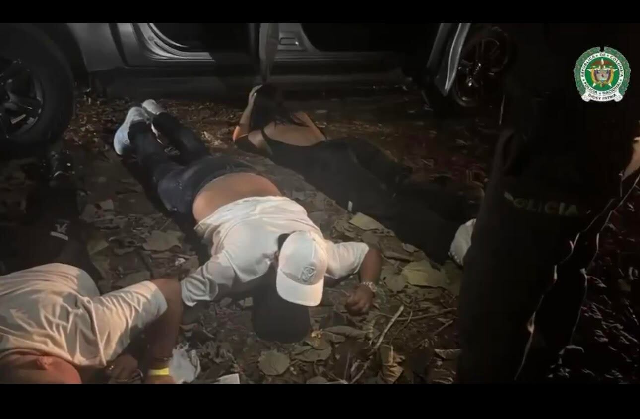 Captura del primo de alias 'Chiquito Malo' en Necoclí, en el Urabá antioqueño. Foto: Policía Nacional.