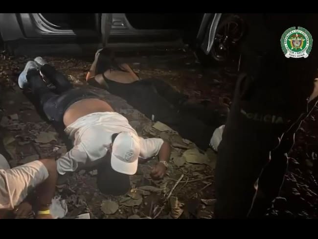 Captura del primo de alias 'Chiquito Malo' en Necoclí, en el Urabá antioqueño. Foto: Policía Nacional.