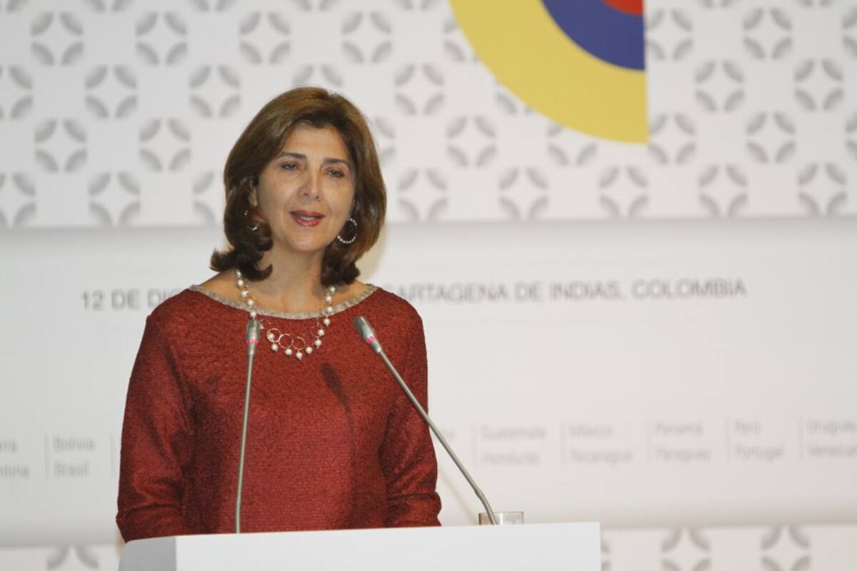 María Ángela Holguín: canciller de Colombia y plenipotenciaria del Gobierno en las Mesa de Conversaciones de La Habana.