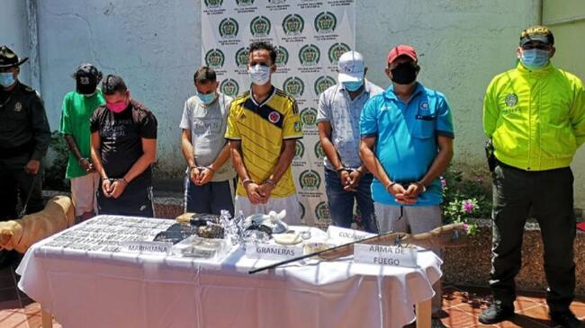 Capturan cinco integrantes de organización delincuencial en Puerto Boyacá con antecedes de seis delitos