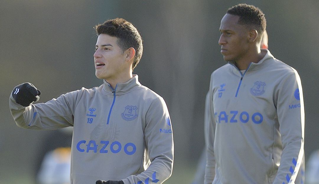 James Rodríguez y Yerry Mina