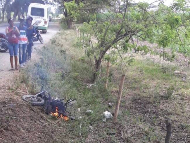 Otra motobomba fue accionada contra una patrulla policial en el Cauca
