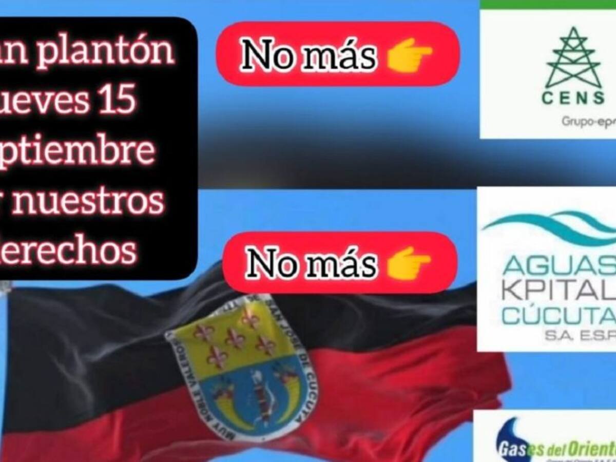 Usuarios en Cúcuta harán protesta por alza en servicios públicos