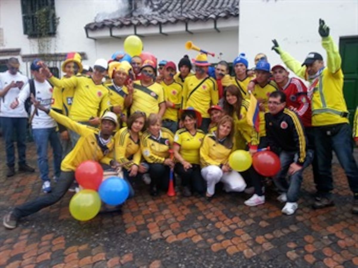 La Candelaria madrugó a apoyar a la selección Colombia