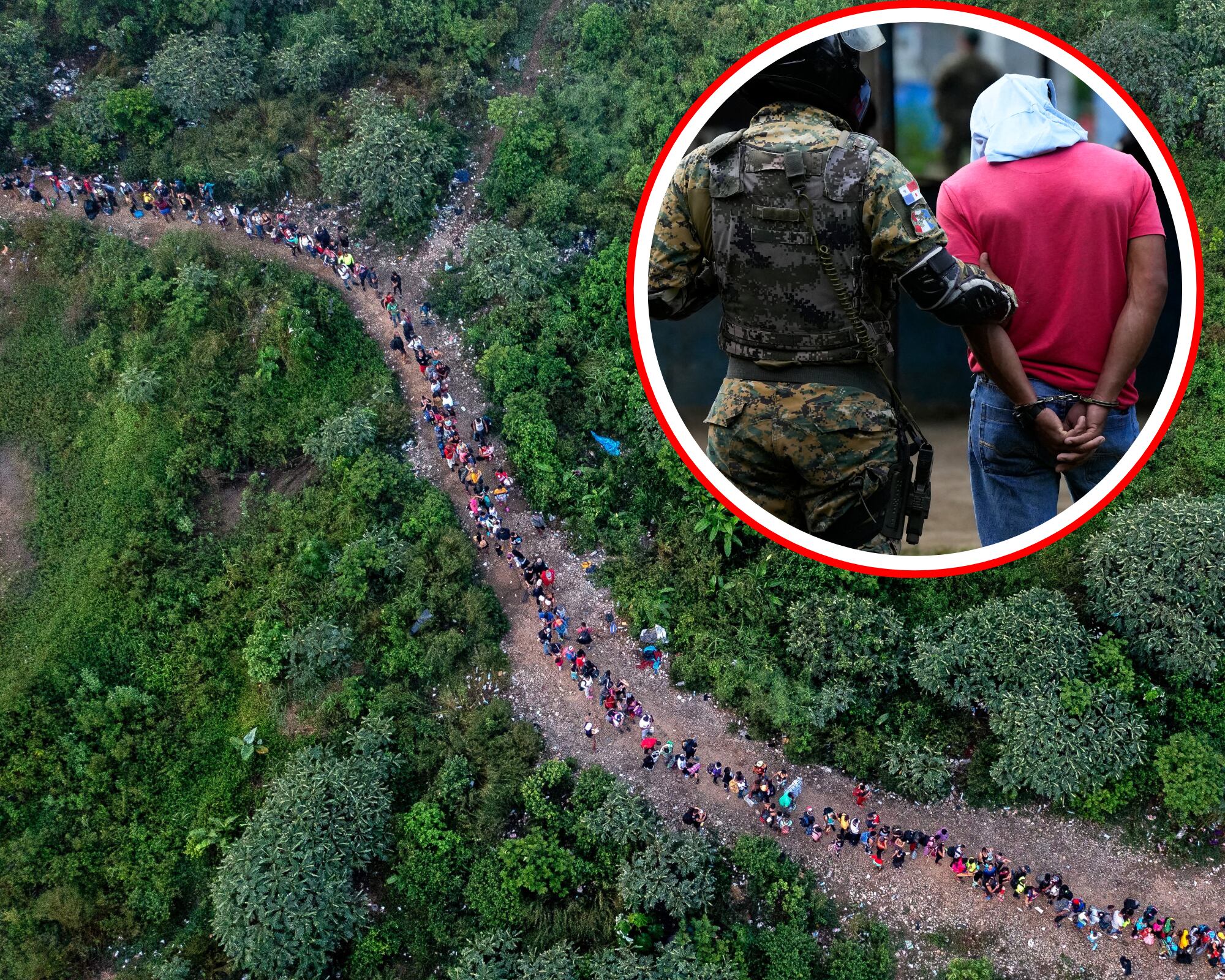 La policía fronteriza de Panamá desmanteló una organización que traficaba migrantes chinos, a los que facilitaba, en su camino hacia Estados Unidos, una “ruta VIP” con menos dificultades para cruzar la selva del Darién.
(Foto: Getty  / Caracol Radio )