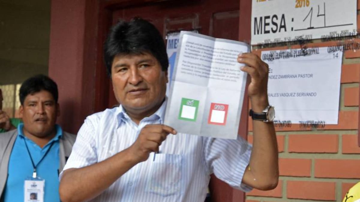 Bolivia le dice no a la intención de Evo Morales de buscar otra reelección