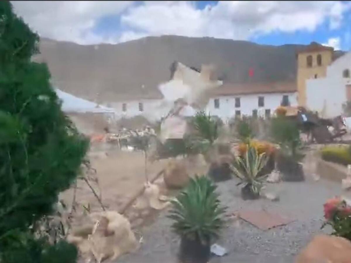 Vendaval en Villa de Leyva deja 12 lesionados