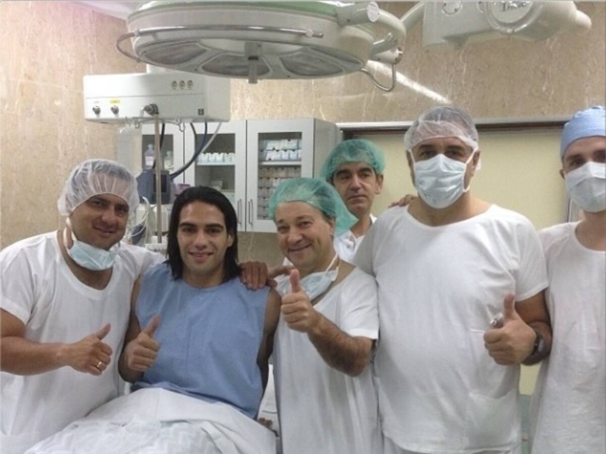 Falcao fue operado exitosamente de su rodilla izquierda