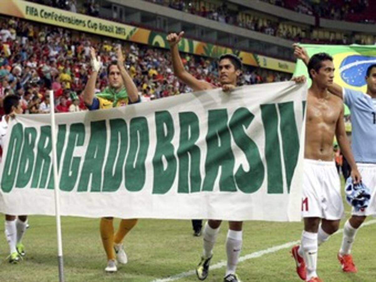 La simpática Tahití se fue de Brasil goleada por Uruguay