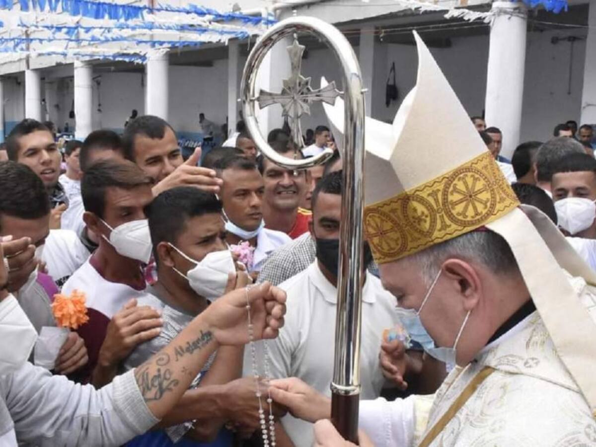 Obispo de Manizales celebró eucaristía en la Cárcel de Varones La Blanca
