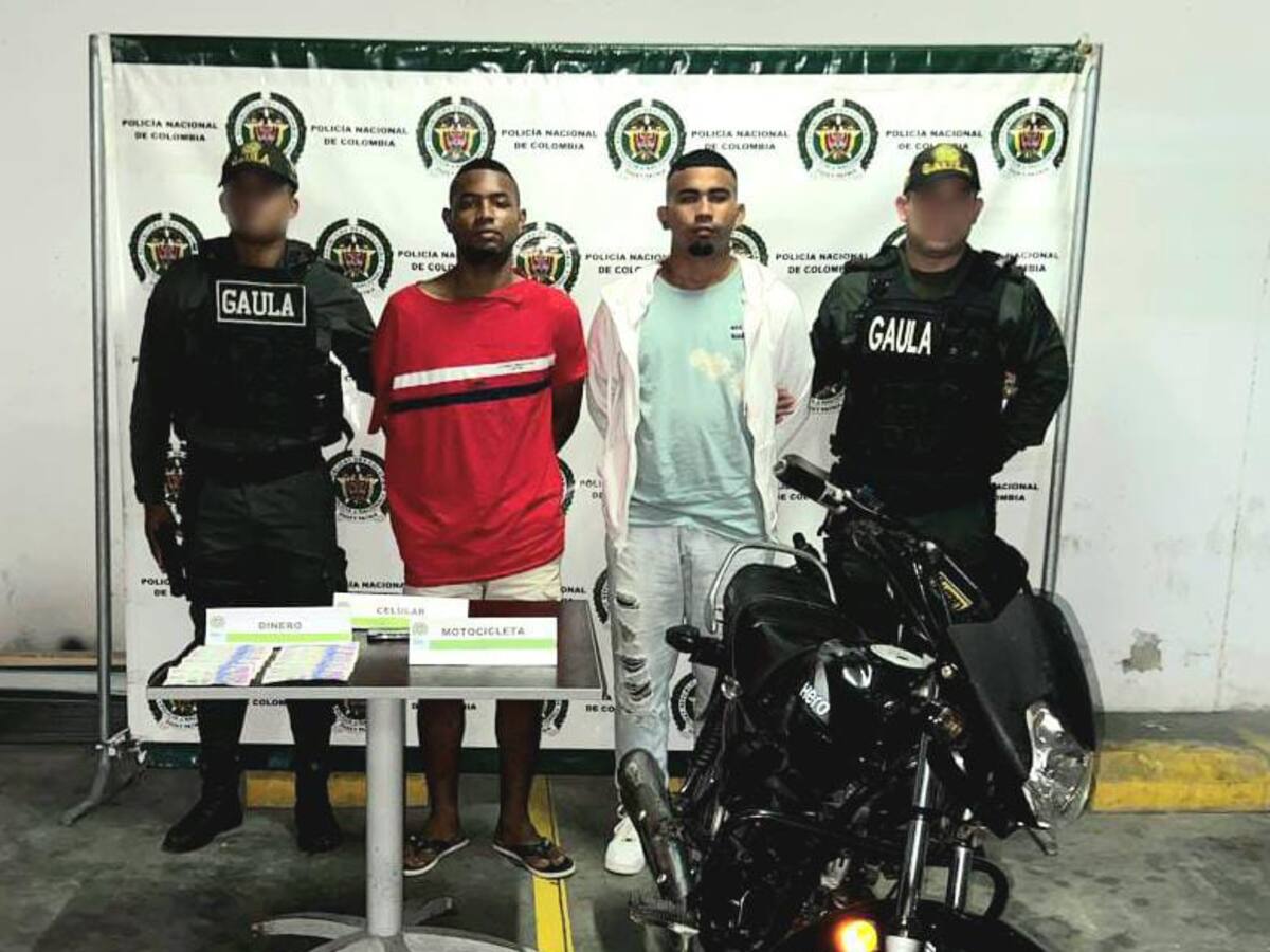 Cayeron ‘El Purru’ y ‘Luis’, presuntos extorsionistas de comerciantes en Cartagena