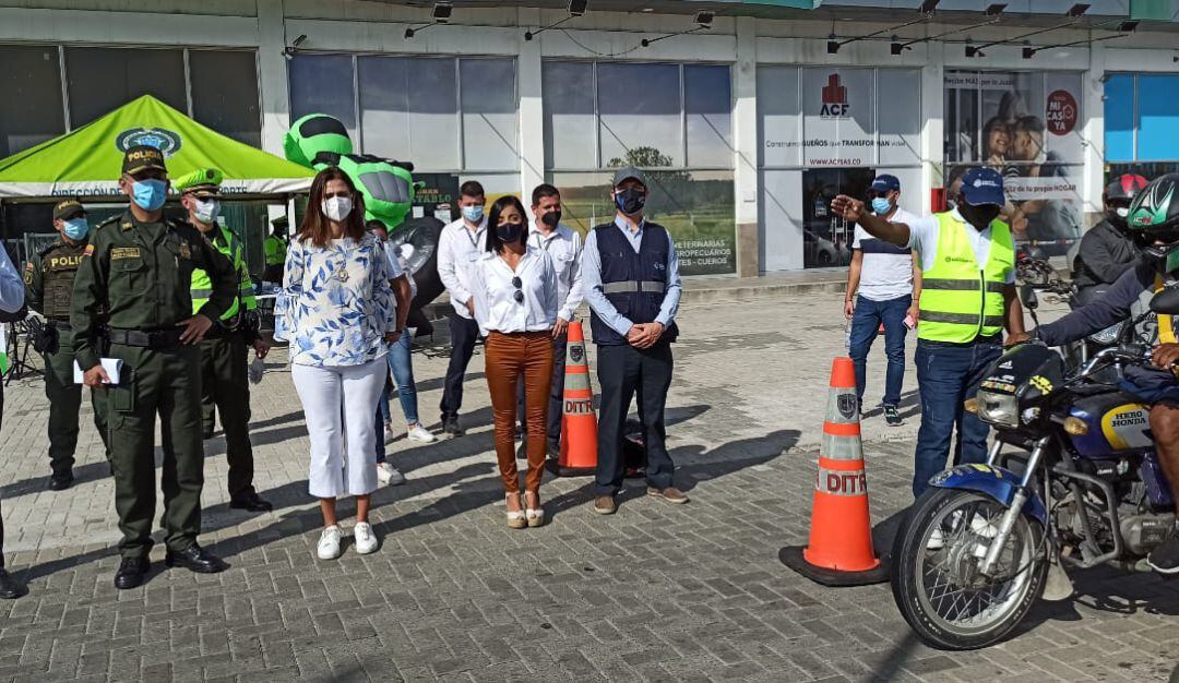 Ministra de Transportes en Barranquilla
