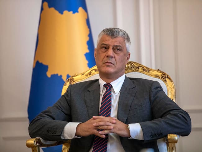 El expresidente de Kosovo, Hashim Thaçi, fue condenado a 25 años de prisión por crímenes de guerra. Getty Images