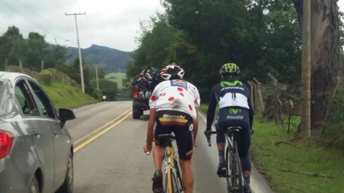 Nairo Quintana entrenó en Boyacá por el Sueño Amarillo