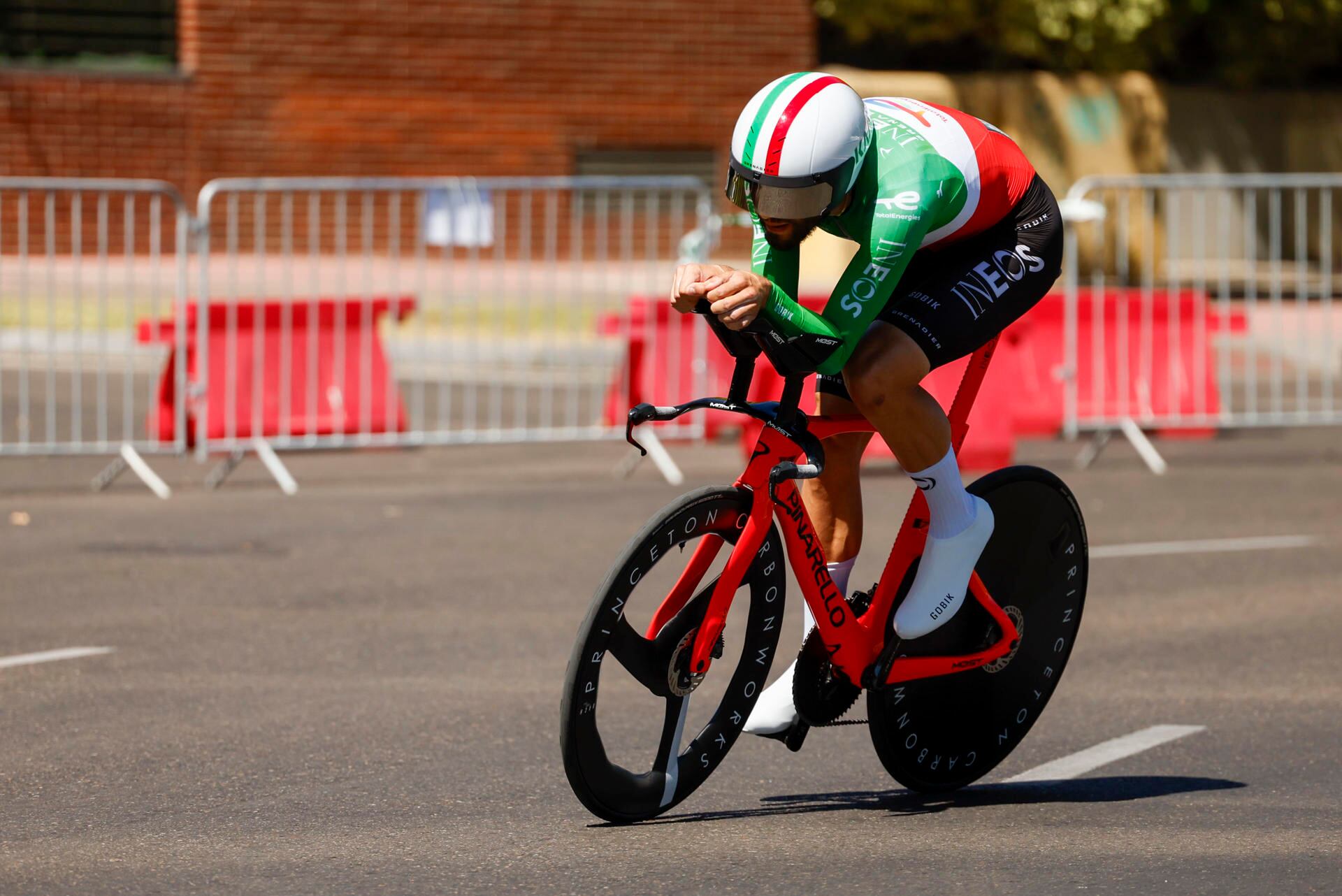 Filippo Ganna, vencedor de la contrarreloj de la Vuelta España / EFE