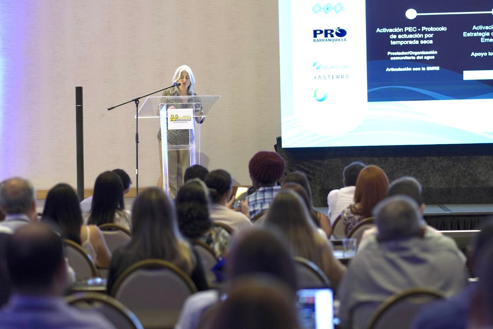 Ministra Catalina Velasco en seminario de Acueducto y Alcantarillado en Barranquilla./ Foto: Andesco