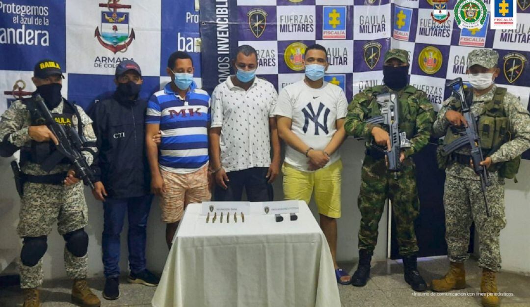 Un juez envió a la cárcel a estos sujetos, quienes al parecer se dedicaban a la comisión de homicidios y extorsiones en el sur del departamento