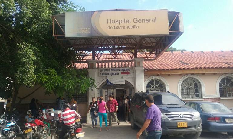 El comerciante recibió atención médica  en el Hospital General de Barranquilla