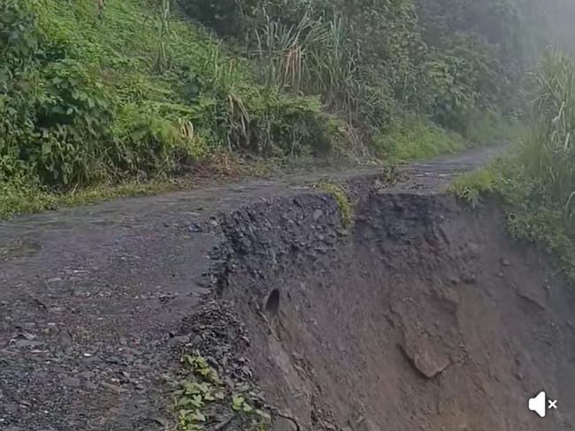 Las vías de 11 municipios de Boyacá se han visto afectadas a causa de las fuertes lluvias registradas en las últimas horas / Foto: Suministrada.