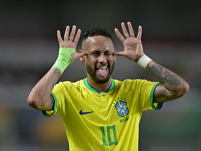 Neymar festeja uno de sus dos goles ante Bolivia. (Photo by Pedro Vilela/Getty Images)