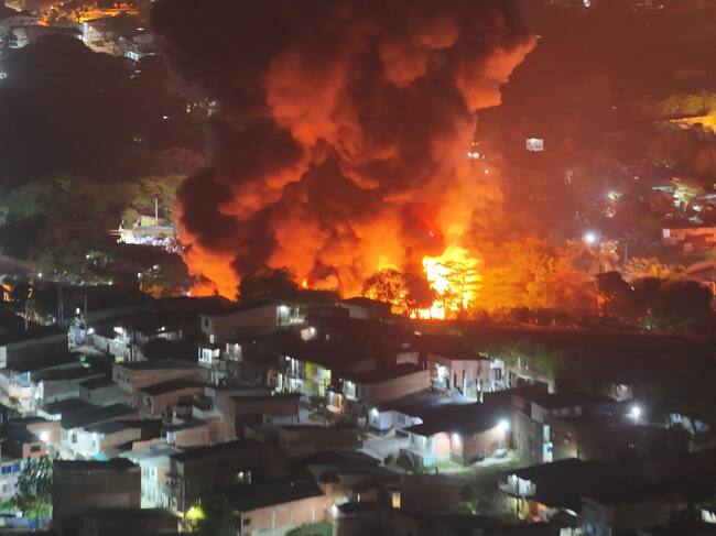 Incendio en Henequén. // Cortesía