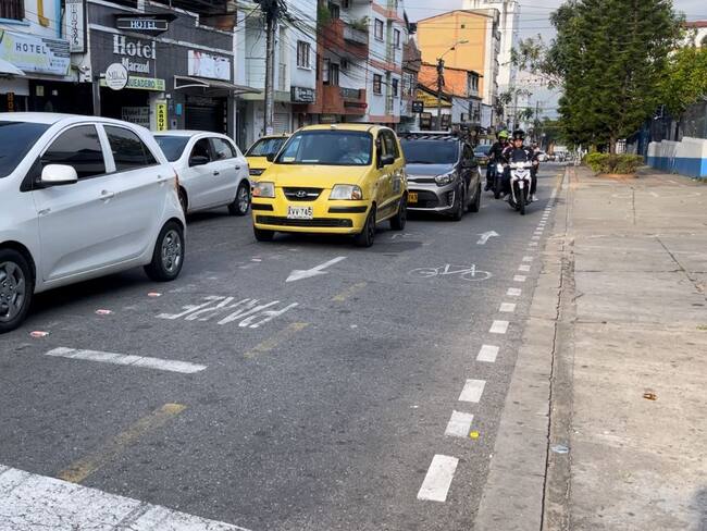 Levantan tramos de ciclorrutas en Bucaramanga.