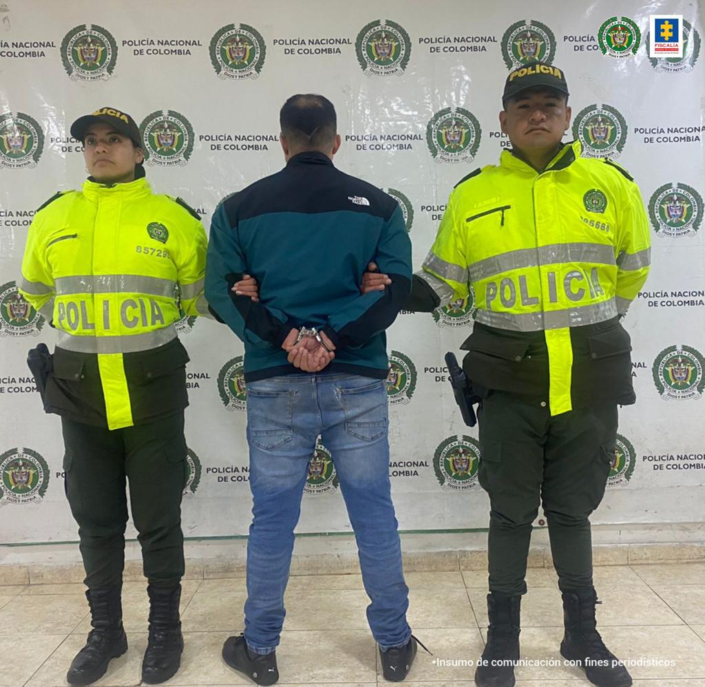 Capturan a  Deivy Arley García Portilla en frontera colombo - ecuatoriana / Cortesía: Fiscalía General de la Nación.