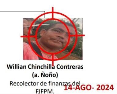 William Chinhilla Contreras, alias ‘Ñoño’, o ‘Cochinito’, fue capturado en Ocaña, Norte de  Santander