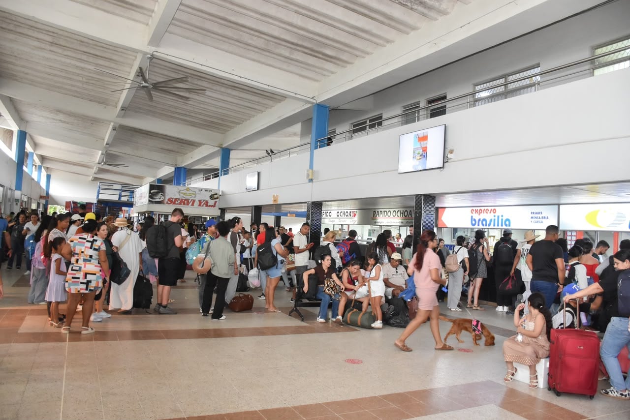 125 mil pasajeros movilizaron la Terminal de Transporte de Santa Marta durante la Semana de Receso/ Gobernación del Magdalena.