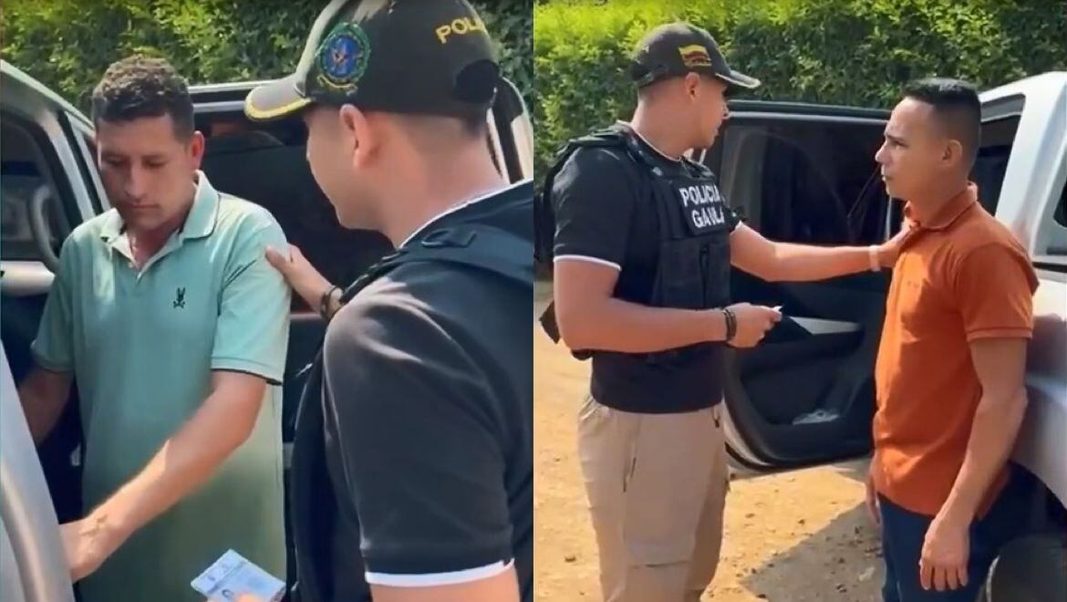 Capturas de alias "Albeiro" y alias "Carrolo" en Villa del Rosario. / Foto: Policía Nacional.