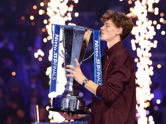 Jannik Sinner se consagró campeón por segunda vez en la ATP Finals 2025 / Getty Images