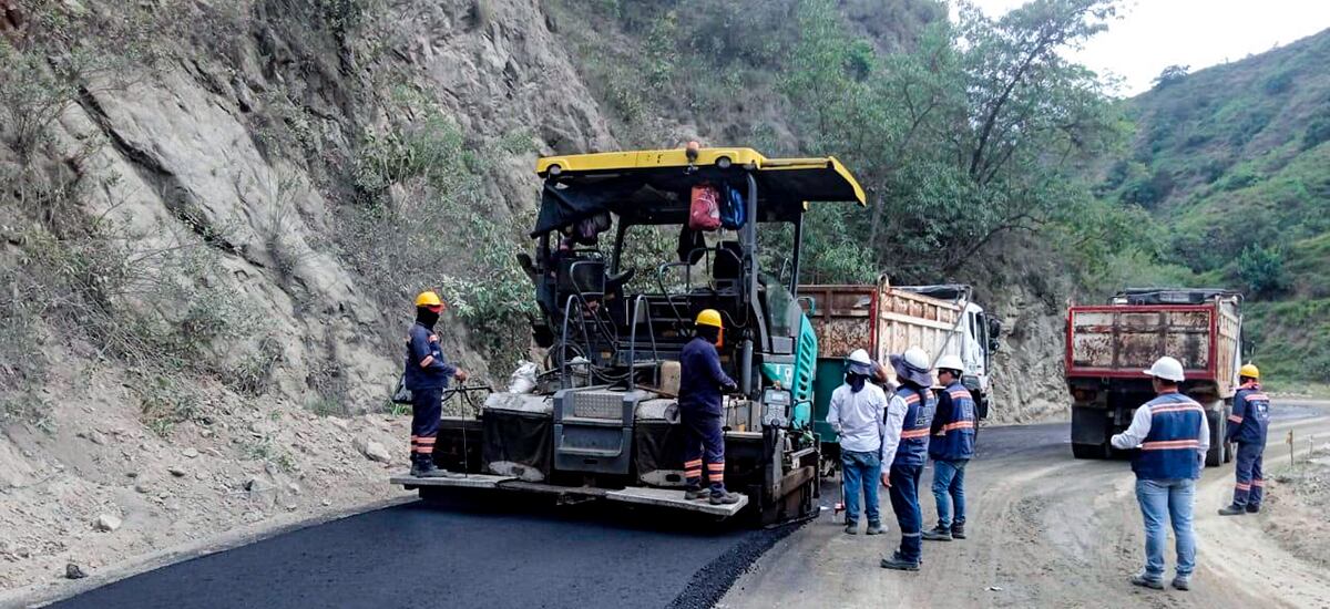 Pavimentación corredor Ocaña-Cúcuta. Foto: Invías