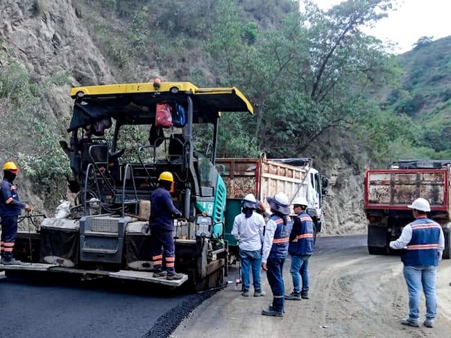 Pavimentación corredor Ocaña-Cúcuta. Foto: Invías
