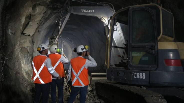Con cale, el túnel de La Paz llegó al 64% de avance