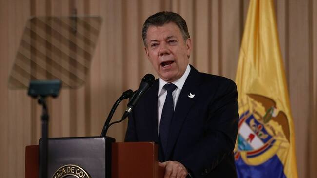 Juan Manuel Santos, presidente de la República. Foto: Colprensa/Sofía Toscano
