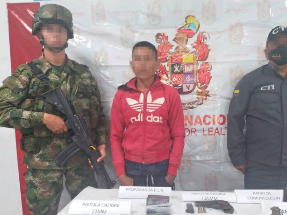 Capturan presunto cabecilla de las Redes de Apoyo del ELN en Risaralda