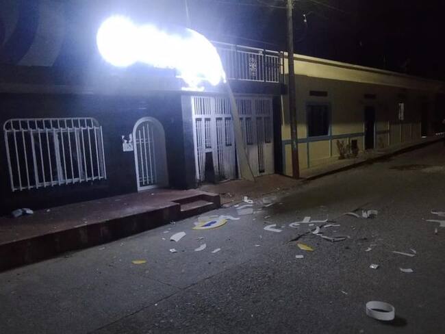 solo daños en fachada y elementos de menor. Foto Cortesia.